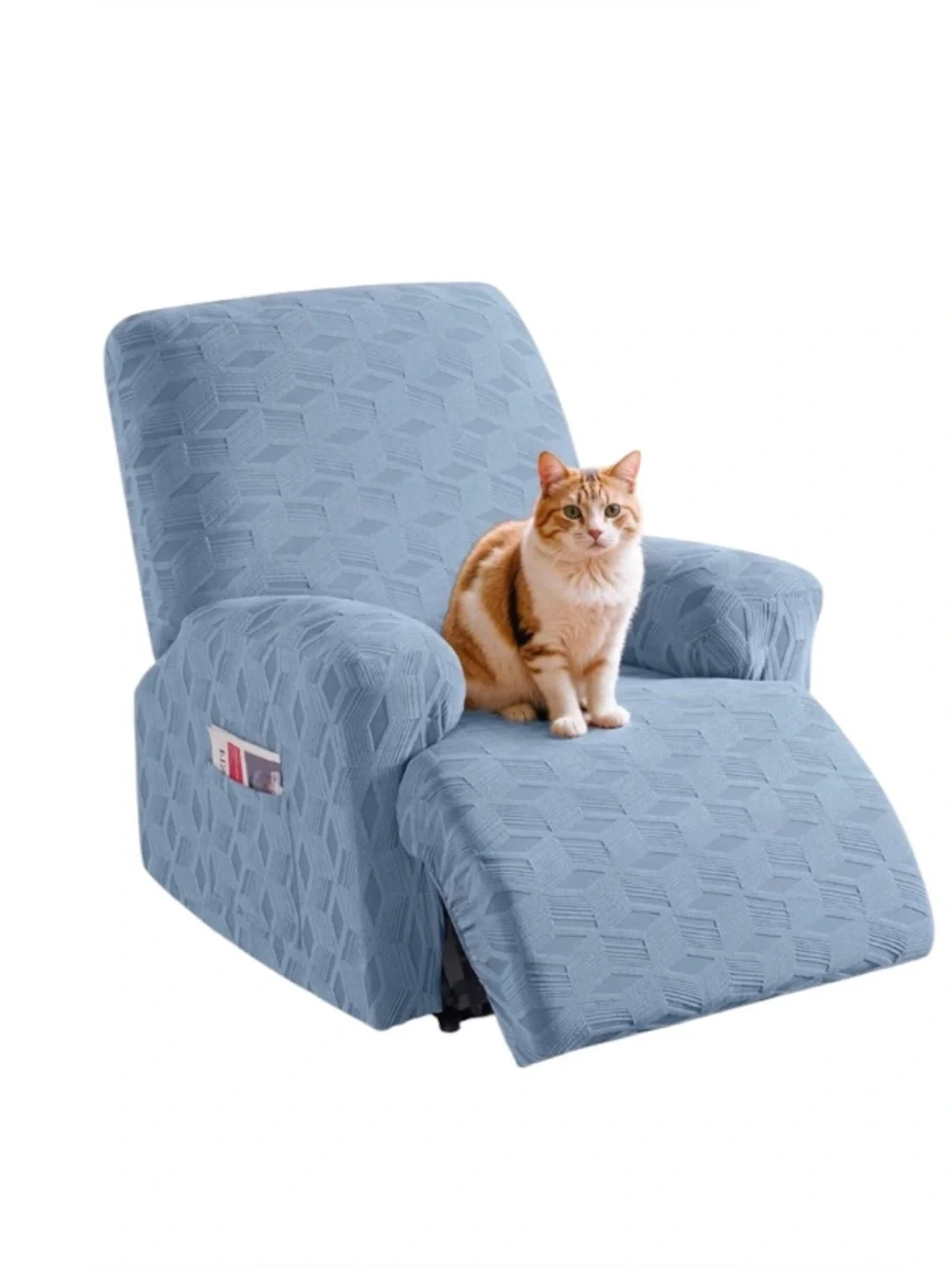 New blue recliner cover